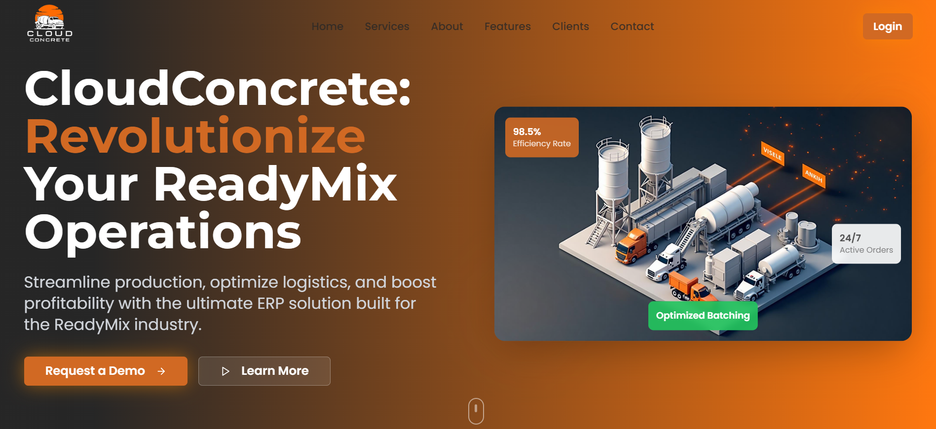 CloudConcrete interface screenshot